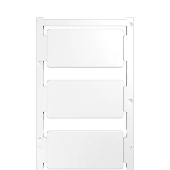   Weidmüller 1934390000 CC 30/60 K MC NEUTRAL WS ClipCard, Készülékjelölők, 30 x 60 mm, Fehér