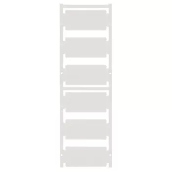   Weidmüller 1934420000 CC 30/60 MC NEUTRAL WS ClipCard, Készülékjelölők, 30 x 60 mm, CC-H 30/60 tartó, Fehér