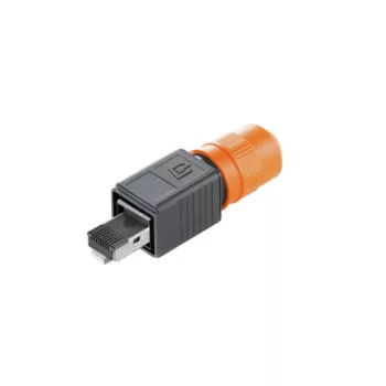   Weidmüller 1963160000 IE-PS-V04P-RJ45-FH RJ45 csatlakozódugó, szerszám nélkül szerelhető, 4. verzió, Cat.6<sub>A</sub> / E osztály<sub>A</sub> (ISO/IEC 11801 2010)