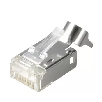   Weidmüller 1963580000 IE-PM-RJ45-TH RJ45 krimpelhető csatlakozó dugó, Csatlakozó vezetéktörés-gátló nélkül, Cat.6<sub>A</sub> / E osztály<sub>A</sub> (ISO/IEC 11801 2010)