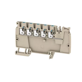   Weidmüller 1988100000 AAP12 2.5 LI BL Moduláris elosztó sorkapcsok, PUSH IN, 2.5 mm2;, 800 V, 24 A, Sötétbézs