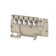 Weidmüller 1988100000 AAP12 2.5 LI BL Moduláris elosztó sorkapcsok, PUSH IN, 2.5 mm2;, 800 V, 24 A, Sötétbézs