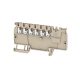 Weidmüller 1988160000 AAP11 1.5 LI RD Moduláris elosztó sorkapcsok, PUSH IN, 1.5 mm2;, 500 V, 17.5 A, Sötétbézs