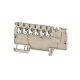 Weidmüller 1988170000 AAP11 1.5 LI BL Moduláris elosztó sorkapcsok, PUSH IN, 1.5 mm2;, 500 V, 17.5 A, Sötétbézs