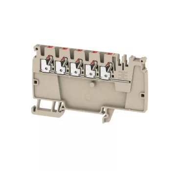   Weidmüller 1988290000 AAP12 2.5 LI RD Moduláris elosztó sorkapcsok, PUSH IN, 2.5 mm2;, 800 V, 24 A, Sötétbézs
