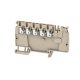 Weidmüller 1988290000 AAP12 2.5 LI RD Moduláris elosztó sorkapcsok, PUSH IN, 2.5 mm2;, 800 V, 24 A, Sötétbézs
