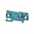 Weidmüller 1989810000 ADT 2.5 2C BL Mérő-bontó sorkapocs, PUSH IN, 2.5 mm2;, 500 V, 20 A, Kék