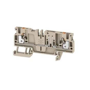   Weidmüller 1989930000 ADT 2.5 2C W/O DTLV Mérő-bontó sorkapocs, PUSH IN, 2.5 mm2;, 500 V, 20 A, Sötétbézs