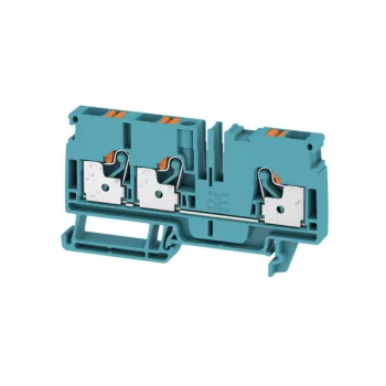   Weidmüller 1991830000 A3C 6 BL Átvezető sorkapocs, PUSH IN, 6 mm2;, 800 V, 41 A, Kék