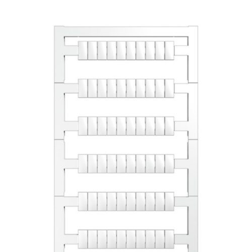 Weidmüller 2003770000 Labelling f. terminal block WS, Sorkapocs jelölő, 10 x 5 mm, Osztás, mm (P): 5.00 Weidmueller, Allen-Bradley, Fehér