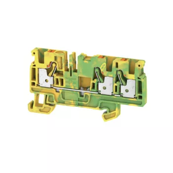   Weidmüller 2051410000 A3C 4 PE Földelő sorkapcsok, PUSH IN, 4 mm2;, zöld / sárga