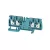 Weidmüller 2051520000 A4C 4 BL Átvezető sorkapocs, PUSH IN, 4 mm2;, 800 V, 32 A, Kék