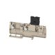 Weidmüller 2429010000 AAP22 4 LI-FS Distribution terminal with fuse, PUSH IN, 4 mm2;, 250 V, 6.3 A, Sötétbézs