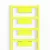 Weidmüller 2445080000 WAD 12 MC NE GE Csoportos jelölő, Fedél, 36.2 x 11.9 mm, Sárga