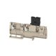 Weidmüller 2459010000 AAP22 4 LI-FS 10-36V Distribution terminal with fuse, PUSH IN, 4 mm2;, 36 V, 6.3 A, Sötétbézs