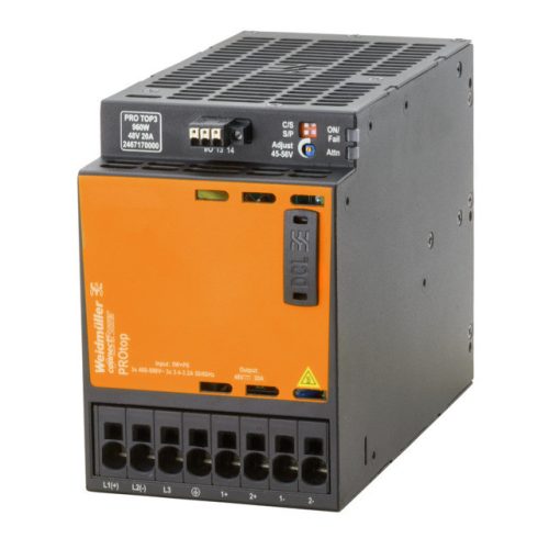 Weidmüller 2467170000 PRO TOP3 960W 48V 20A Áramellátás, tápegység, 48 V