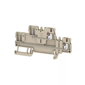  Weidmüller 2485840000 APGTB 1.5 2T 4C/2 Átvezető sorkapocs, PUSH IN, 1.5 mm2;, 500 V, 17.5 A, Sötétbézs