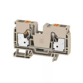   Weidmüller 2490360000 A2C 10 Átvezető sorkapocs, PUSH IN, 10 mm2;, 1000V AC / 1000V DC, 57 A, Sötétbézs