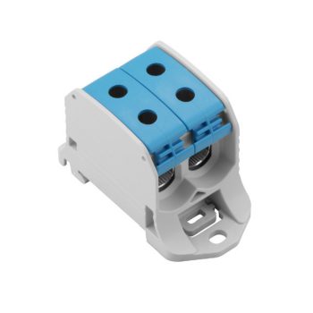   Weidmüller 2502590000 WPD 230 2X50/2X50 BL W-sorozat, Elosztótömb, Névleges keresztmetszet: 50 mm2;, Tartósínek / szerelőlapok