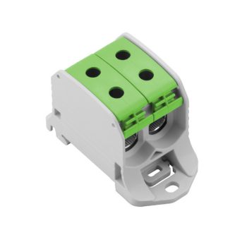   Weidmüller 2502600000 WPD 230 2X50/2X50 GN W-sorozat, Elosztótömb, Névleges keresztmetszet: 50 mm2;, Tartósínek / szerelőlapok