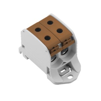   Weidmüller 2502610000 WPD 230 2X50/2X50 BN W-sorozat, Elosztótömb, Névleges keresztmetszet: 50 mm2;, Tartósínek / szerelőlapok