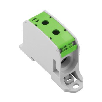   Weidmüller 2502670000 WPD 131 1X95/1X95 GN W-sorozat, Elosztótömb, Névleges keresztmetszet: 95 mm2;, Tartósínek / szerelőlapok