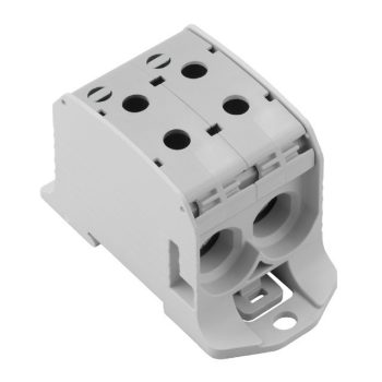   Weidmüller 2502700000 WPD 231 2X95/2X95 GY W-sorozat, Elosztótömb, Névleges keresztmetszet: 95 mm2;, Tartósínek / szerelőlapok