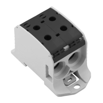   Weidmüller 2502740000 WPD 231 2X95/2X95 BK W-sorozat, Elosztótömb, Névleges keresztmetszet: 95 mm2;, Tartósínek / szerelőlapok