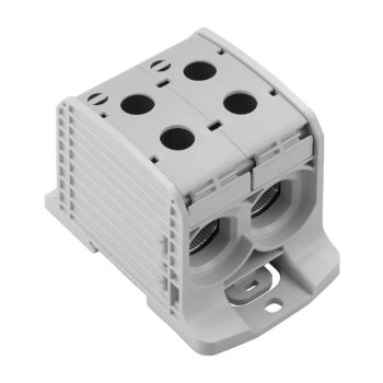   Weidmüller 2502800000 WPD 232 2X185/2X185 GY W-sorozat, Elosztótömb, Névleges keresztmetszet: 185 mm2;, Tartósínek / szerelőlapok