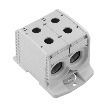   Weidmüller 2502900000 WPD 233 2X300/2X300 GY W-sorozat, Elosztótömb, Névleges keresztmetszet: 300 mm2;, Tartósínek / szerelőlapok