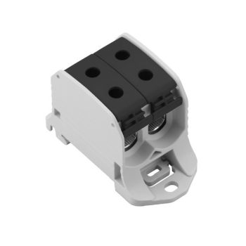   Weidmüller 2502950000 WPD 230 2X50/2X50 BK W-sorozat, Elosztótömb, Névleges keresztmetszet: 50 mm2;, Tartósínek / szerelőlapok