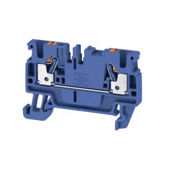   Weidmüller 2508000000 A2C 2.5 DBL Átvezető sorkapocs, PUSH IN, 2.5 mm2;, 800 V, 24 A, Sötétkék