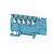 Weidmüller 2522840000 AAP12 2.5 LI BL/OR Moduláris elosztó sorkapcsok, PUSH IN, 2.5 mm2;, 800 V, 24 A, Kék