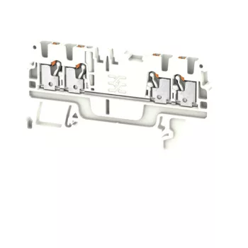  Weidmüller 2534440000 A4C 1.5 WT Átvezető sorkapocs, PUSH IN, 1.5 mm2;, 500 V, 17.5 A, Fehér