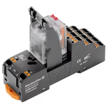   Weidmüller 2576060000 DRMKITP230VAC 4CO LD/PB D-SERIES DRM, Relék, Érintkezők száma: 4 Váltóérintkező vizsgálógombbal AgNi 0,15 µm Au, Névleges vezérlőfeszültség: 230 V AC, Folytonos áram: 5 A, PUSH IN aktuátorral