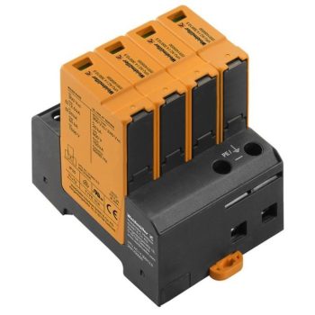   WEIDMÜLLER 2591420000 VPU AC I 4 300/12.5 Túlfeszültség-levezető, Kisfeszültség, Túlfeszültség-védelem, TN-C-S, TN-S, UP(L/N-PE) ≤1,5 kV