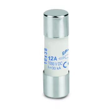   Weidmüller 2783240000 Olvadóbiztosíték-betét fotovoltaikus egységekhez, 10X38 mm, 12A, 1000 VDC, GPV ( Weidmüller 2783240000 )