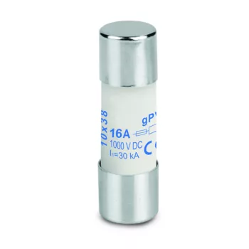   Weidmüller 2783260000 Olvadóbiztosíték-betét fotovoltaikus egységekhez, 10X38 mm, 16A, 1000 VDC, GPV ( Weidmüller 2783260000 )