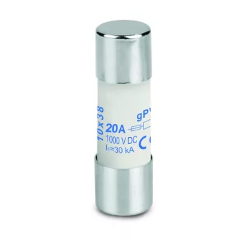   Weidmüller 2783280000 Olvadóbiztosíték-betét fotovoltaikus egységekhez, 10X38 mm, 20A, 1000 VDC, GPV ( Weidmüller 2783280000 )
