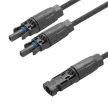 Weidmüller 2814180000 Y-összekötő kábel, 1x WM4 C apa, 2x WM4 C anya, 6mm², 200mm, 1500V DC ( WEIDMÜLLER 2814180000 )