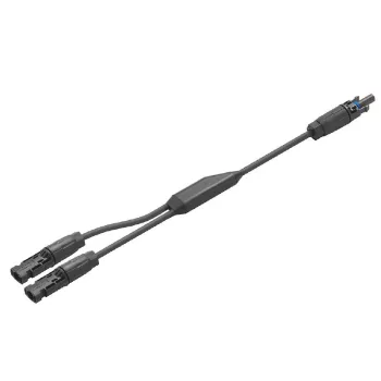   Weidmüller 2814190000 Y-összekötő kábel, 1x WM4 C anya, 2x WM4 C apa, 6mm², 200mm, 1500V DC ( WEIDMÜLLER 2814190000 )
