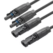 Weidmüller 2814250000 X-összekötő kábel, 2x WM4 C anya, 2x WM4 C apa, 6mm², 200mm, 1500V DC ( WEIDMÜLLER 2814250000 )