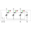 Weidmüller VPU AC I 3+MOV R 950/12.5 Túlfeszültség-levezető, Kisfeszültség, Túlfeszültség-védelem, telekommunikációs érintkezővel, TN-C, IT, N nélkül (WEIDMÜLLER 2845570000)