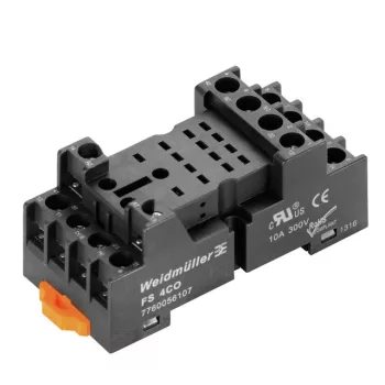   Weidmüller 7760056107 FS 4CO D-SERIES DRM, Relé talp, Érintkezők száma: 4, Váltóérintkező, Folytonos áram: 10 A, Csavaros csatlakozás