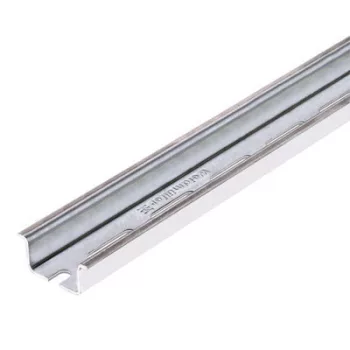   Weidmüller 7907490000 TS 35X15/LL 2M/ST/SZ Tartósín, TS 35, TS 35 x 15, aljzattal, Acél, Sendzimir-galvanizált, krómozott