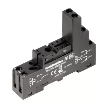   Weidmüller 8690830000 SRC 2CO, Relé talp 2 váltóérintkező, csavaros csatlakozás (Riderseries)