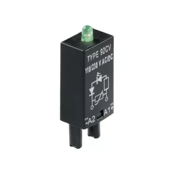   Weidmüller 8713720000 RIM 2 6/24VDC GN RIDERSERIES FG, LED-modul védődiódával, vezérlőfeszültség 6..230V DC, dugaszolható csatlakozás