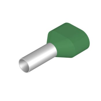   Weidmüller 9005160000 H6,0/23T Érvéghüvely, Iker-érvéghüvely, 20 mm, 12 mm, Zöld