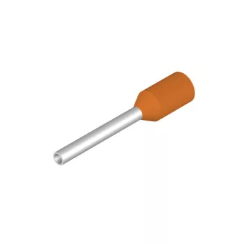   Weidmüller 9028270000 H0,5/16 ORANGE SV narancs műanyag gallérral Érvéghüvely, szigetelt, 12 mm, 10 mm, Narancssárga