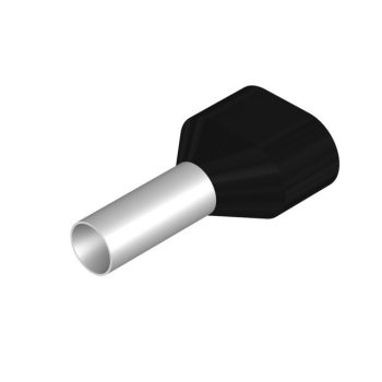   Weidmüller 9037320000 H6,0/23 Érvéghüvely, Iker-érvéghüvely, 20 mm, 12 mm, Fekete